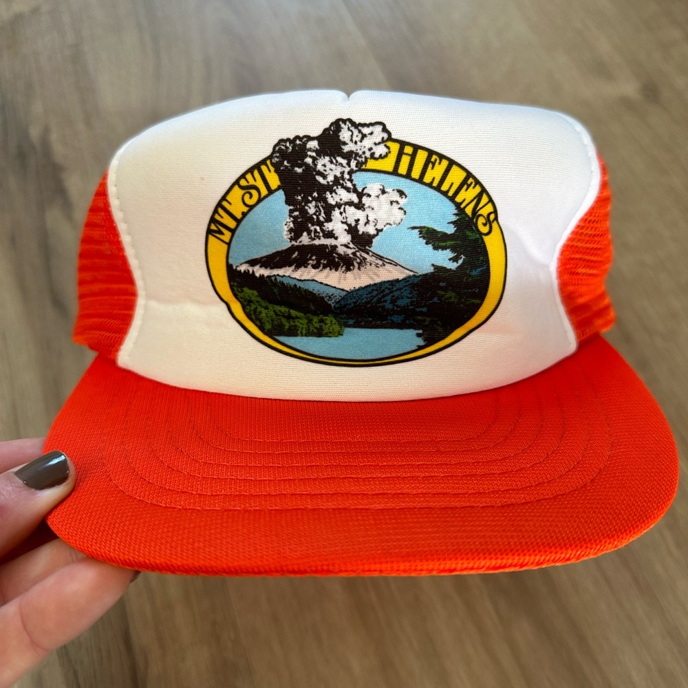Vintage 1980’s Mt. St. Helen’s Snapback Trucker’s Hat - Screen Printed